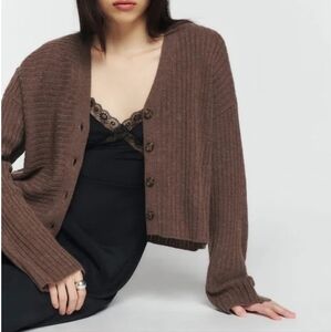 Reformation Trieste Wool Cardigan